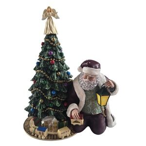 Thomas Kinkade St Nicholas Under The Tree‎ Santa Christmas Figurine 2004